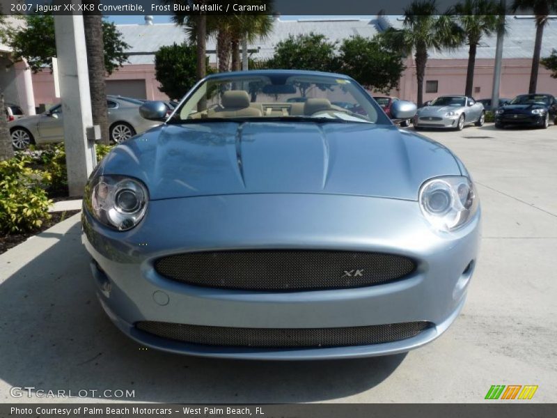 Frost Blue Metallic / Caramel 2007 Jaguar XK XK8 Convertible