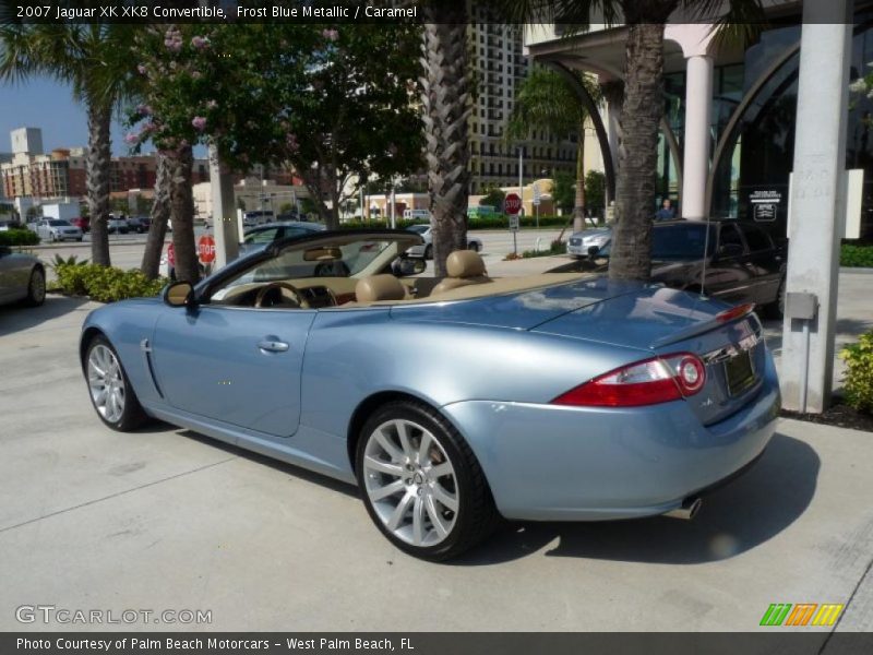 Frost Blue Metallic / Caramel 2007 Jaguar XK XK8 Convertible