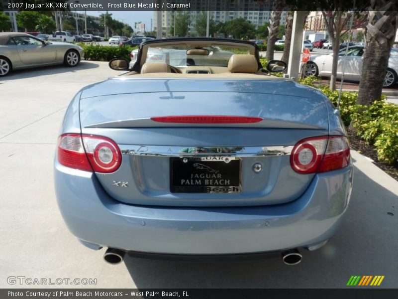 Frost Blue Metallic / Caramel 2007 Jaguar XK XK8 Convertible