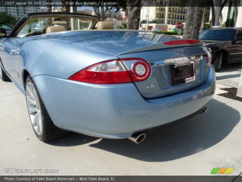 Frost Blue Metallic / Caramel 2007 Jaguar XK XK8 Convertible