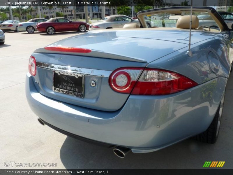 Frost Blue Metallic / Caramel 2007 Jaguar XK XK8 Convertible