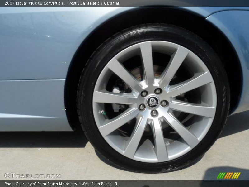 Frost Blue Metallic / Caramel 2007 Jaguar XK XK8 Convertible