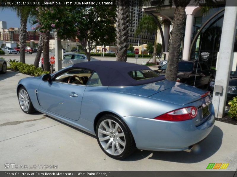 Frost Blue Metallic / Caramel 2007 Jaguar XK XK8 Convertible