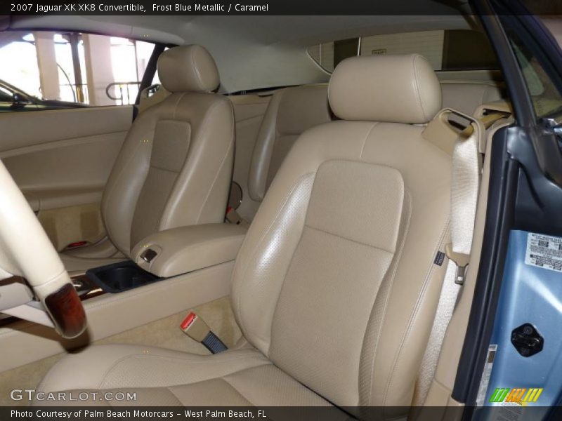 Frost Blue Metallic / Caramel 2007 Jaguar XK XK8 Convertible
