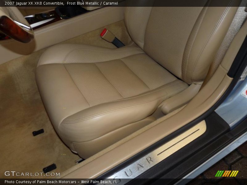 Frost Blue Metallic / Caramel 2007 Jaguar XK XK8 Convertible
