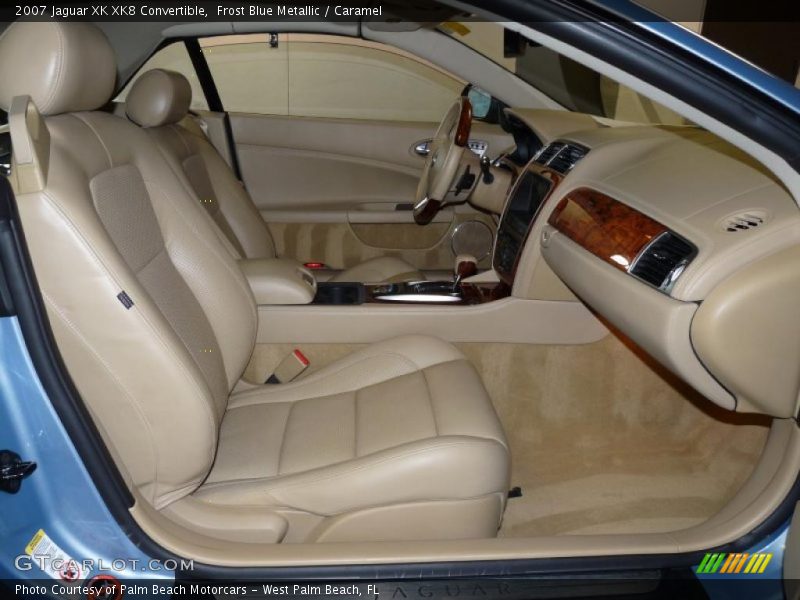 Frost Blue Metallic / Caramel 2007 Jaguar XK XK8 Convertible
