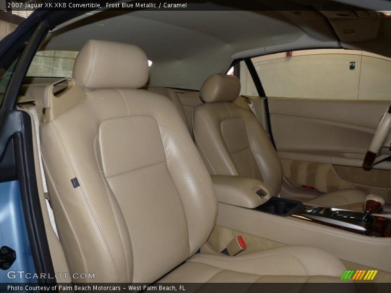 Frost Blue Metallic / Caramel 2007 Jaguar XK XK8 Convertible