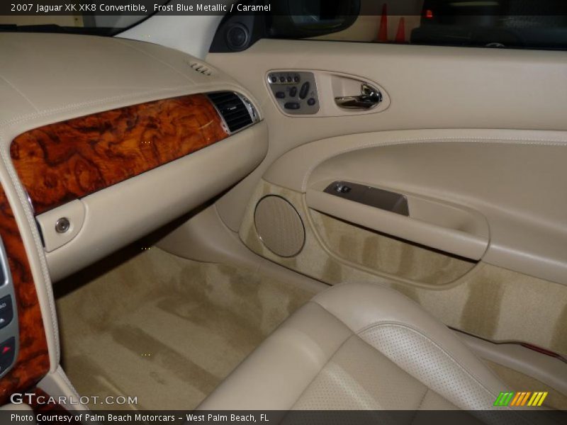 Frost Blue Metallic / Caramel 2007 Jaguar XK XK8 Convertible