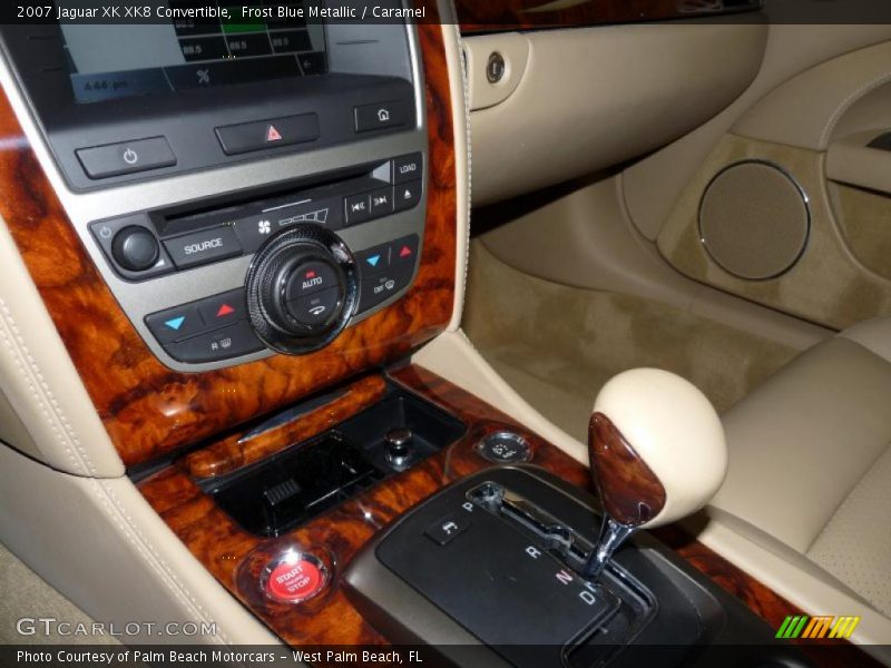 Frost Blue Metallic / Caramel 2007 Jaguar XK XK8 Convertible