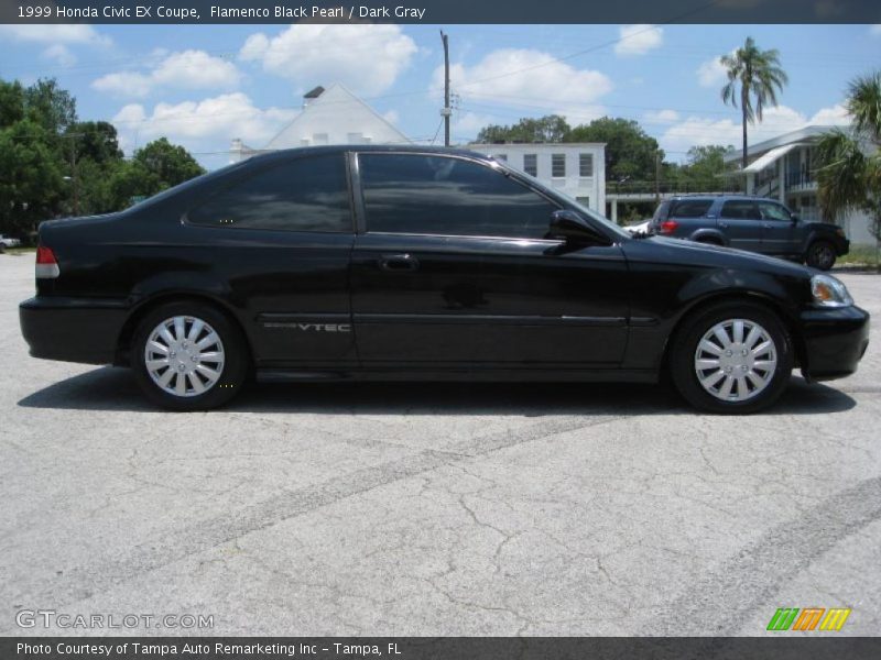 Flamenco Black Pearl / Dark Gray 1999 Honda Civic EX Coupe