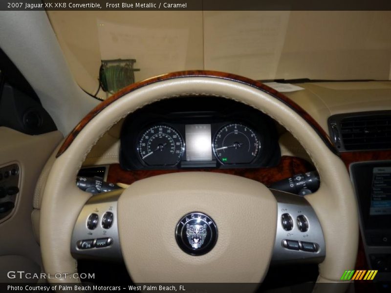 Frost Blue Metallic / Caramel 2007 Jaguar XK XK8 Convertible
