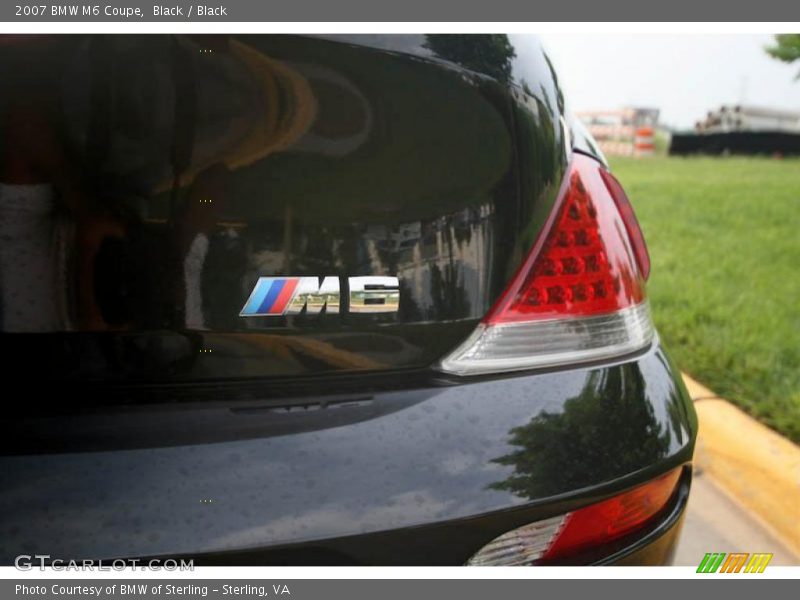 Black / Black 2007 BMW M6 Coupe