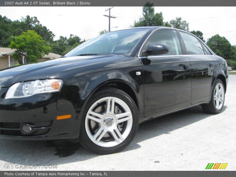 Brilliant Black / Ebony 2007 Audi A4 2.0T Sedan