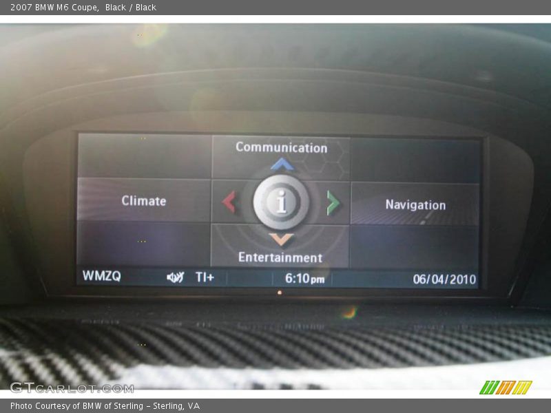 Black / Black 2007 BMW M6 Coupe