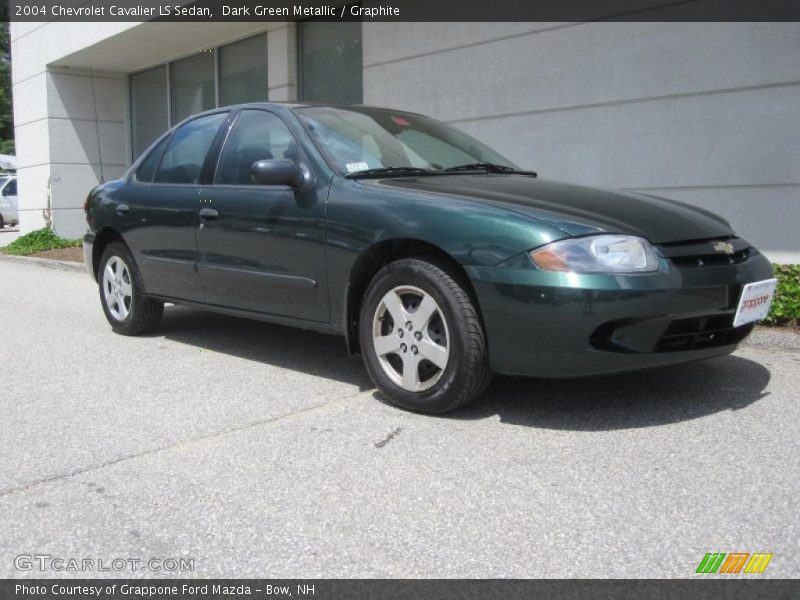 Dark Green Metallic / Graphite 2004 Chevrolet Cavalier LS Sedan