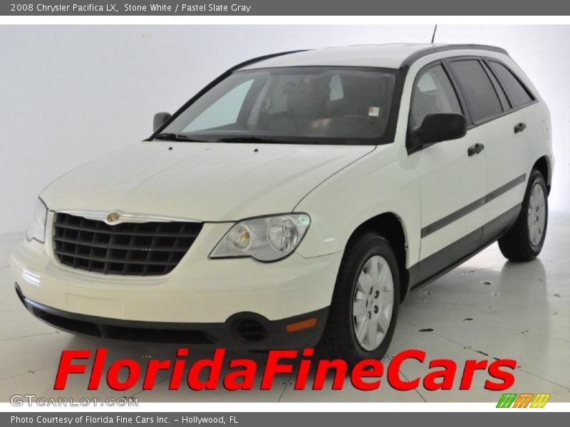 Stone White / Pastel Slate Gray 2008 Chrysler Pacifica LX