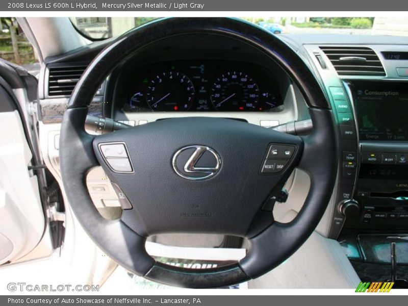 Mercury Silver Metallic / Light Gray 2008 Lexus LS 600h L Hybrid