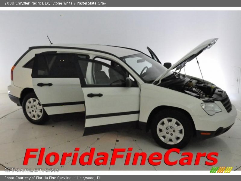 Stone White / Pastel Slate Gray 2008 Chrysler Pacifica LX