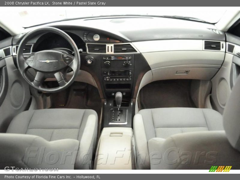 Stone White / Pastel Slate Gray 2008 Chrysler Pacifica LX