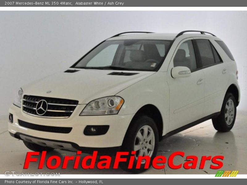 Alabaster White / Ash Grey 2007 Mercedes-Benz ML 350 4Matic