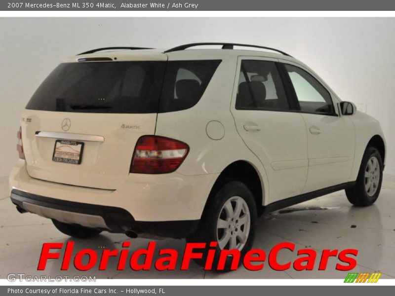 Alabaster White / Ash Grey 2007 Mercedes-Benz ML 350 4Matic