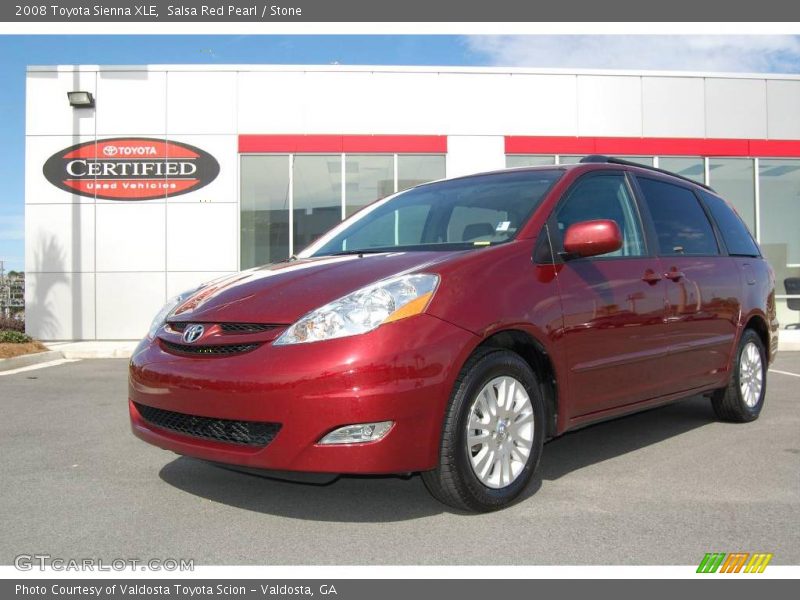 Salsa Red Pearl / Stone 2008 Toyota Sienna XLE