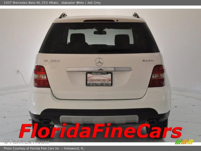 Alabaster White / Ash Grey 2007 Mercedes-Benz ML 350 4Matic