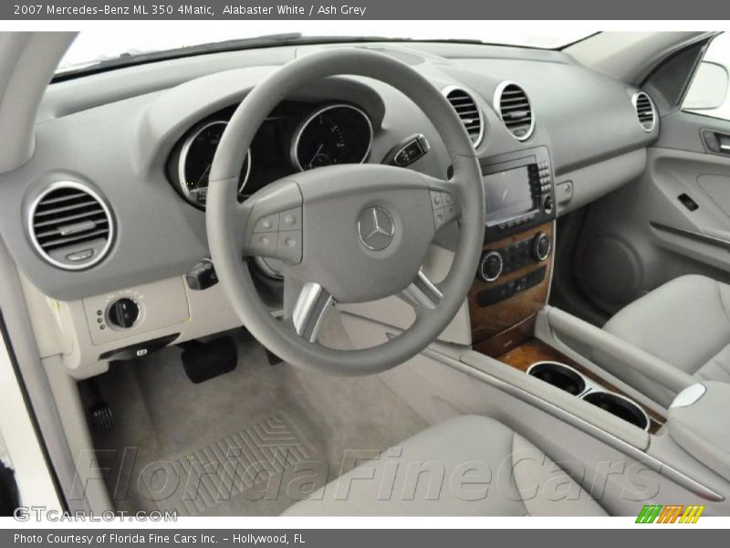 Alabaster White / Ash Grey 2007 Mercedes-Benz ML 350 4Matic