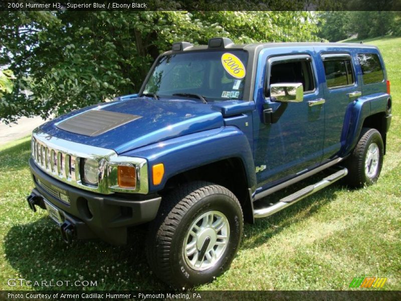 Superior Blue / Ebony Black 2006 Hummer H3