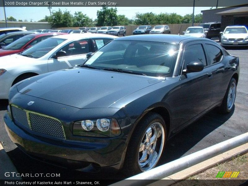 Steel Blue Metallic / Dark Slate Gray 2008 Dodge Charger SE