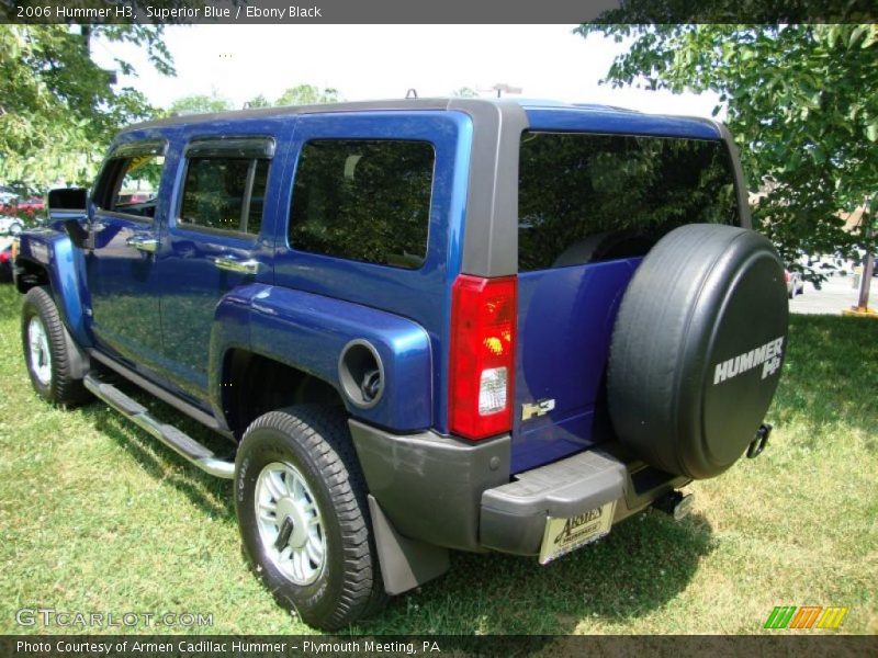 Superior Blue / Ebony Black 2006 Hummer H3