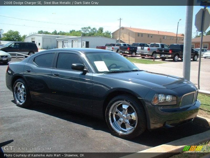 Steel Blue Metallic / Dark Slate Gray 2008 Dodge Charger SE