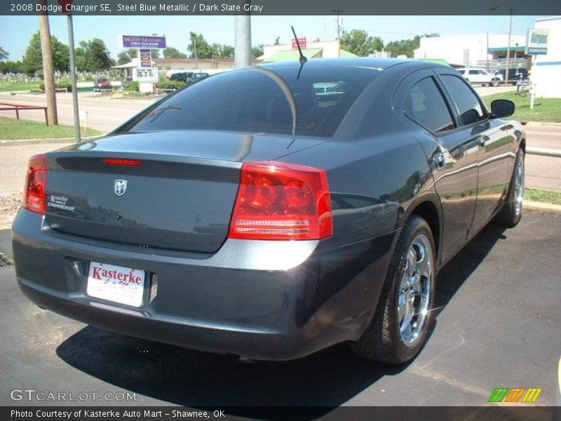 Steel Blue Metallic / Dark Slate Gray 2008 Dodge Charger SE