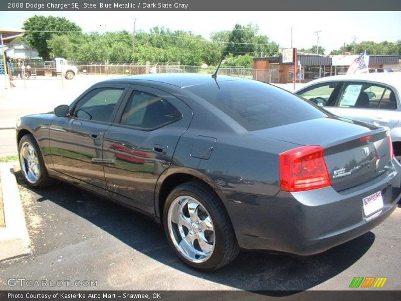 Steel Blue Metallic / Dark Slate Gray 2008 Dodge Charger SE