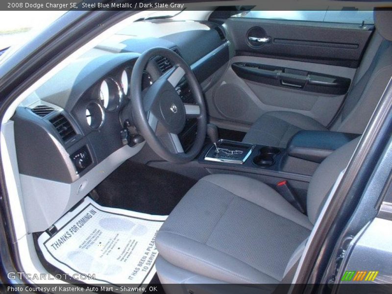 Steel Blue Metallic / Dark Slate Gray 2008 Dodge Charger SE