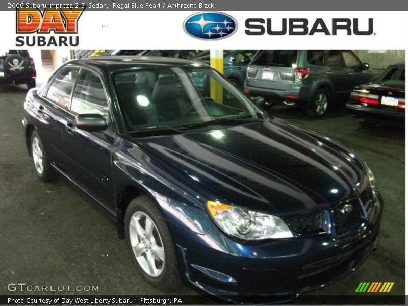 Regal Blue Pearl / Anthracite Black 2006 Subaru Impreza 2.5i Sedan