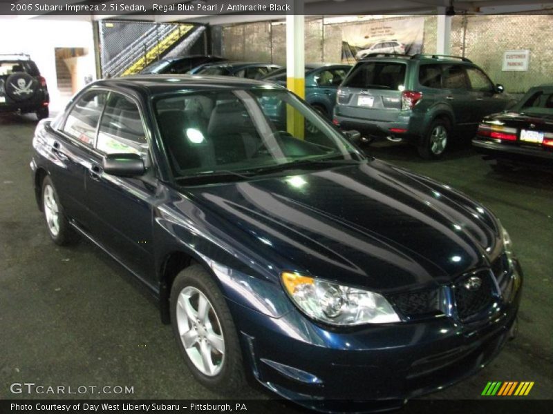 Regal Blue Pearl / Anthracite Black 2006 Subaru Impreza 2.5i Sedan