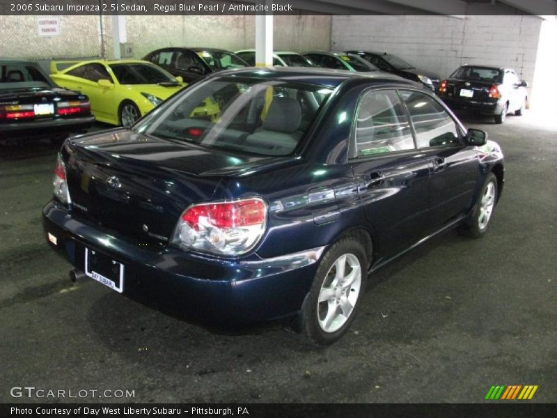 Regal Blue Pearl / Anthracite Black 2006 Subaru Impreza 2.5i Sedan