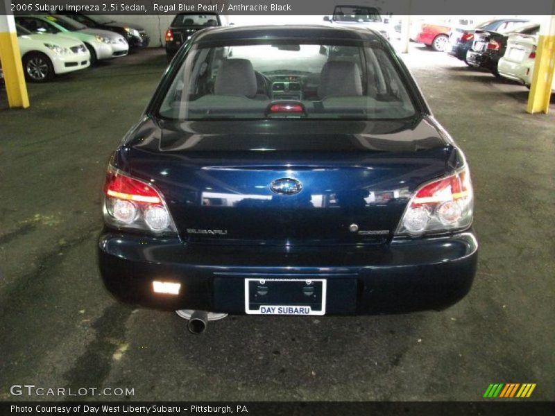 Regal Blue Pearl / Anthracite Black 2006 Subaru Impreza 2.5i Sedan