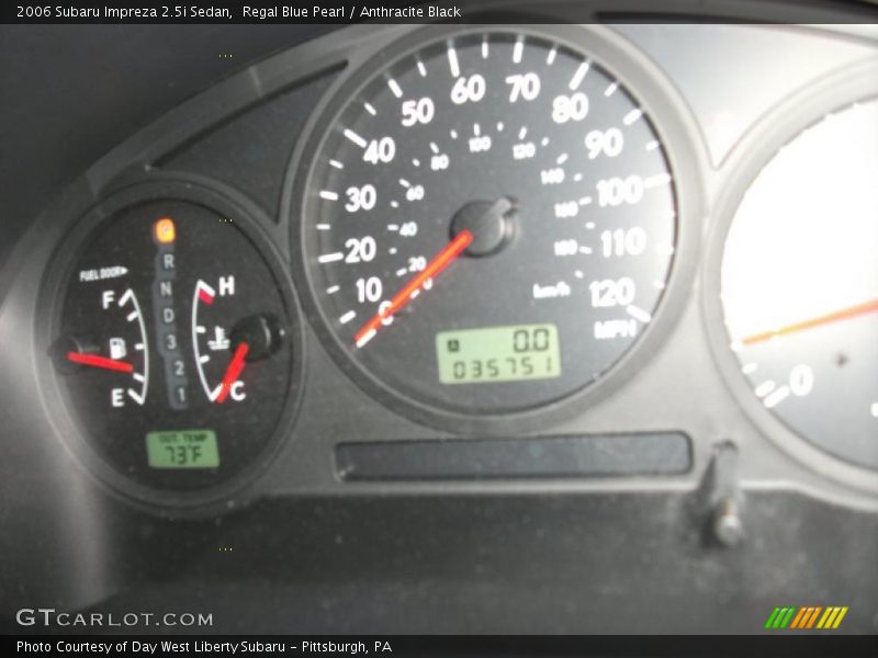 Regal Blue Pearl / Anthracite Black 2006 Subaru Impreza 2.5i Sedan