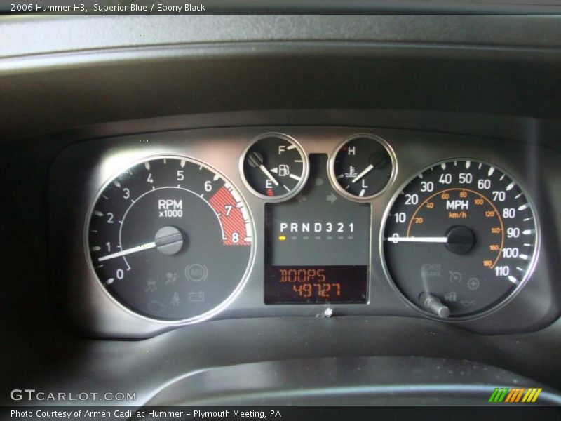 Superior Blue / Ebony Black 2006 Hummer H3