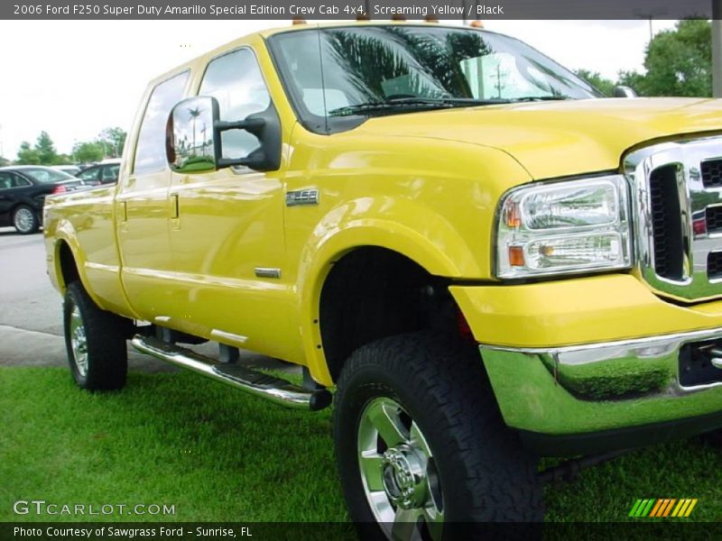 Screaming Yellow / Black 2006 Ford F250 Super Duty Amarillo Special Edition Crew Cab 4x4