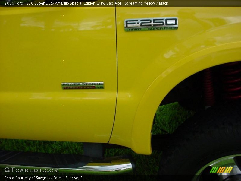 Screaming Yellow / Black 2006 Ford F250 Super Duty Amarillo Special Edition Crew Cab 4x4