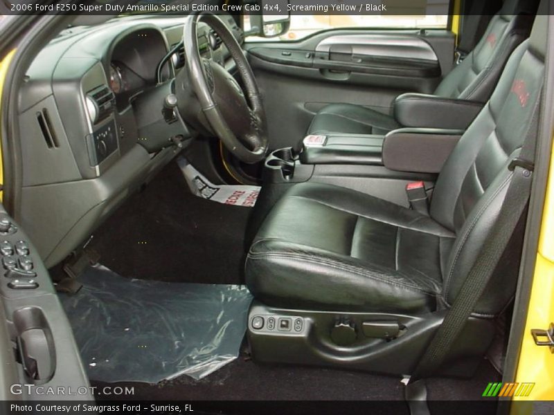 Screaming Yellow / Black 2006 Ford F250 Super Duty Amarillo Special Edition Crew Cab 4x4