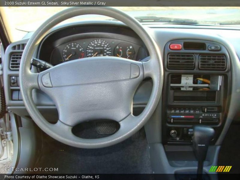 Silky Silver Metallic / Gray 2000 Suzuki Esteem GL Sedan