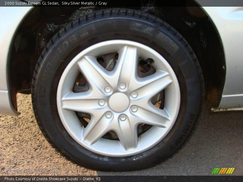 Silky Silver Metallic / Gray 2000 Suzuki Esteem GL Sedan