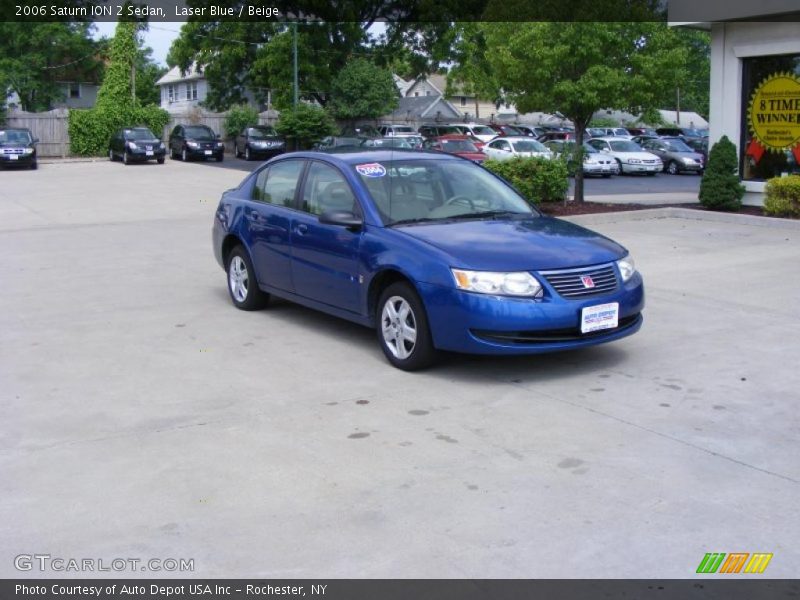 Laser Blue / Beige 2006 Saturn ION 2 Sedan