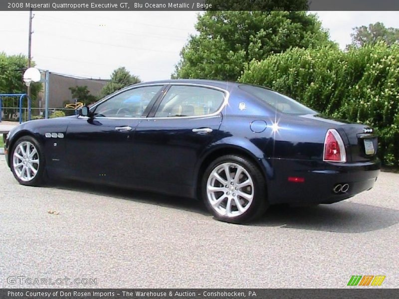 Blu Oceano Metallic / Beige 2008 Maserati Quattroporte Executive GT