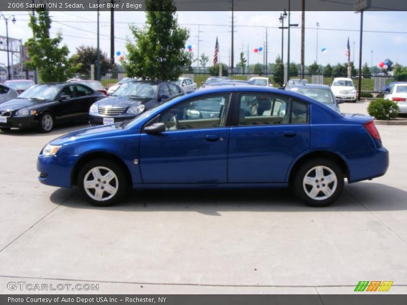 Laser Blue / Beige 2006 Saturn ION 2 Sedan