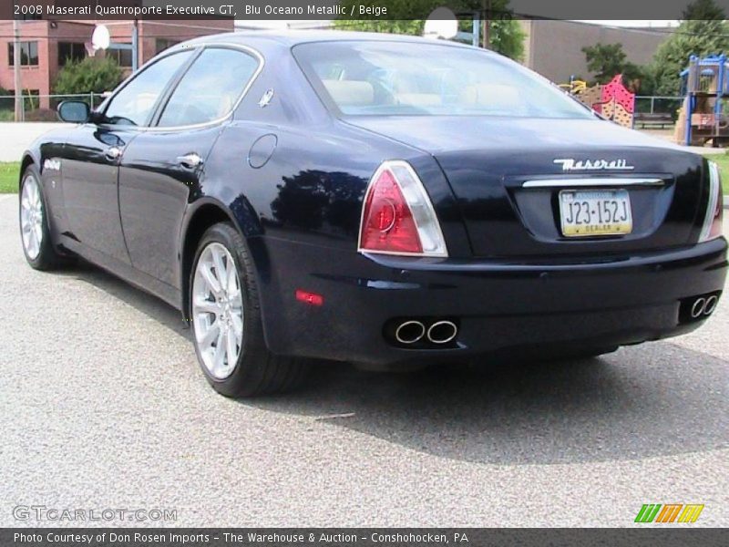 Blu Oceano Metallic / Beige 2008 Maserati Quattroporte Executive GT